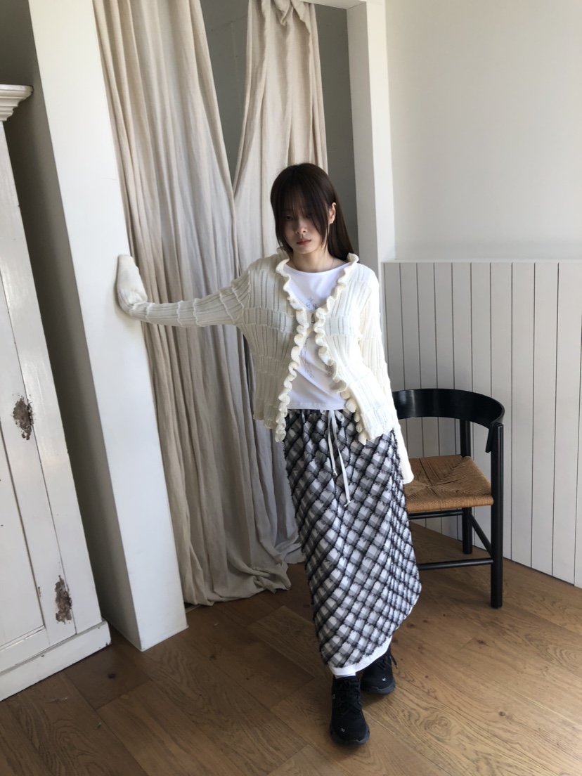 FLASH韓國直郵女士新品休閑時尚真品熱賣25春夏人氣推薦長裙FLASH長裙