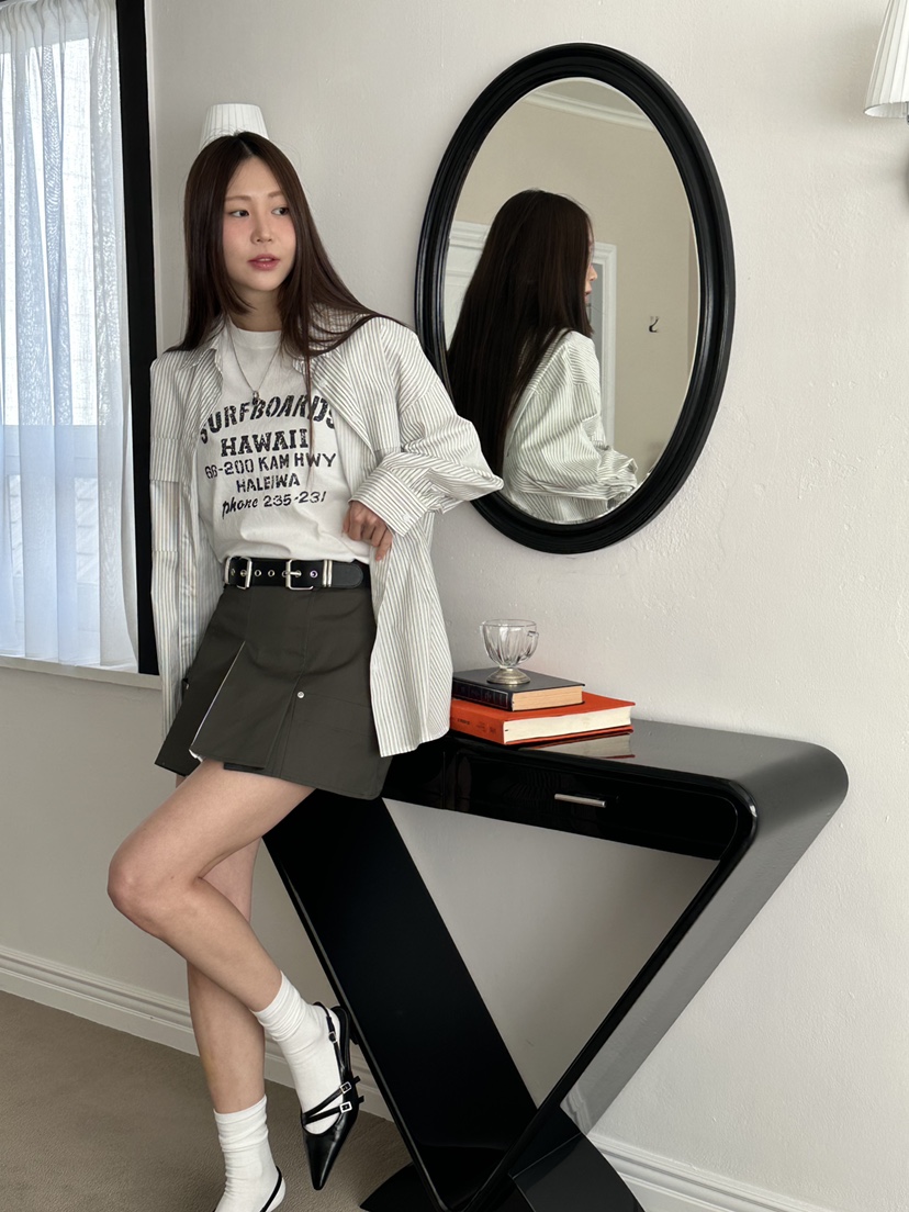 I MFACT東大門實拍女士新品25春夏推薦時尚休閑熱賣人氣短裙I MFACT短裙圖色2