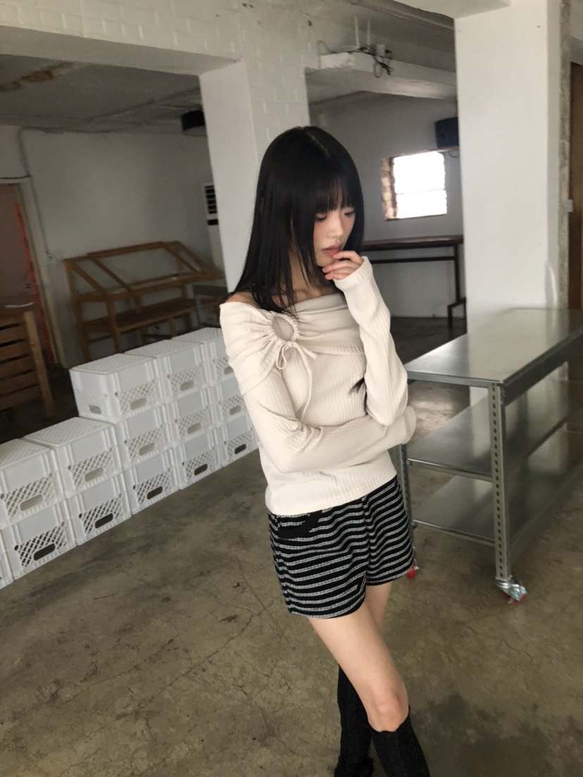 FLASH韓國直郵女士新品人氣職業真品休閑熱賣25春夏長袖T恤FLASH長袖T恤