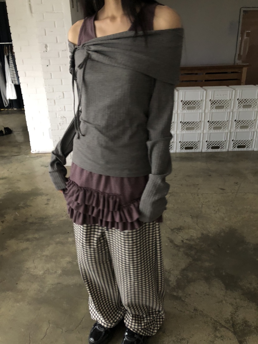 FLASH韓國直郵女士新品人氣職業真品休閑熱賣25春夏長袖T恤FLASH長袖T恤