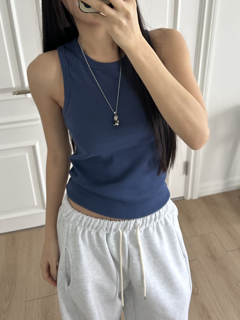 I MFACT東大門實拍女士新款時尚休閑熱賣25春夏推薦吊帶背心I MFACT吊帶/背心圖色2