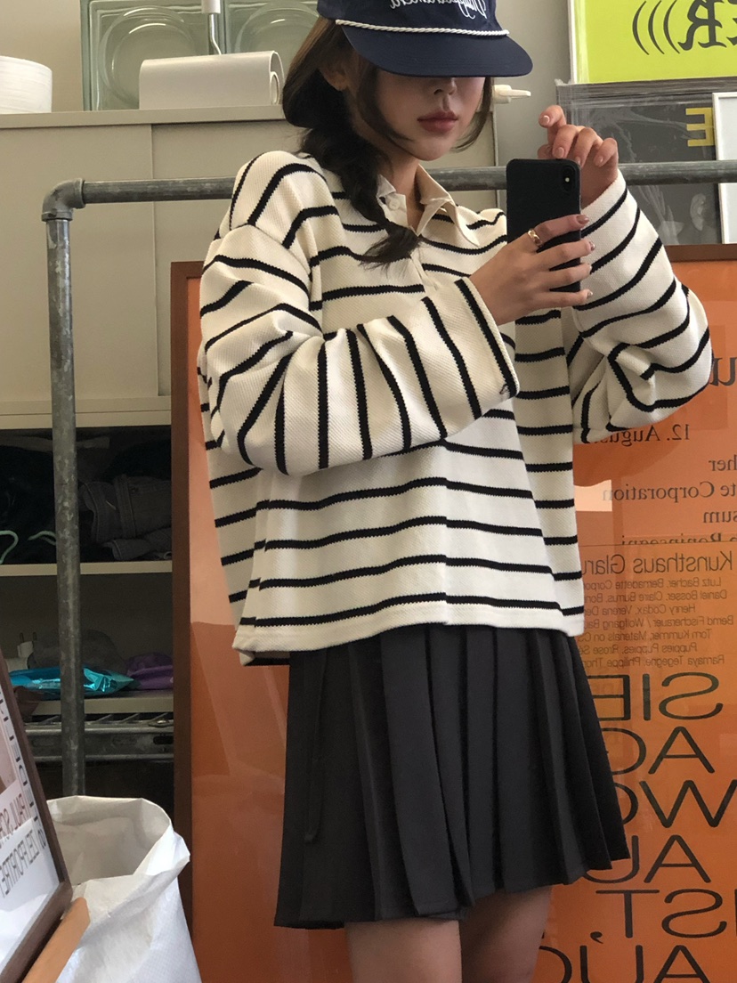 ONDO-P東大門實拍女士新款推薦人氣真品時尚25春夏長袖T恤ONDO-P長袖T恤
