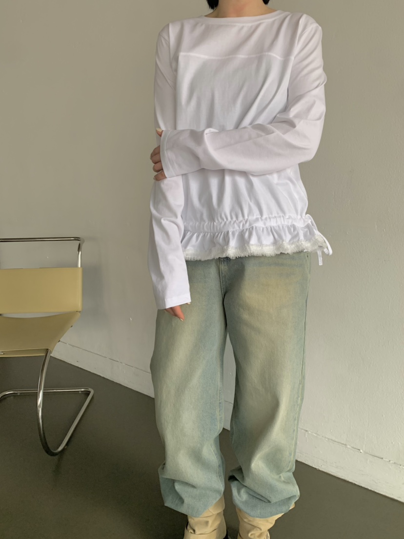 BEFORE SUNRISE東大門直郵女裝新款25春夏休閑推薦職業牛仔褲BEFORE SUNRISE牛仔褲
