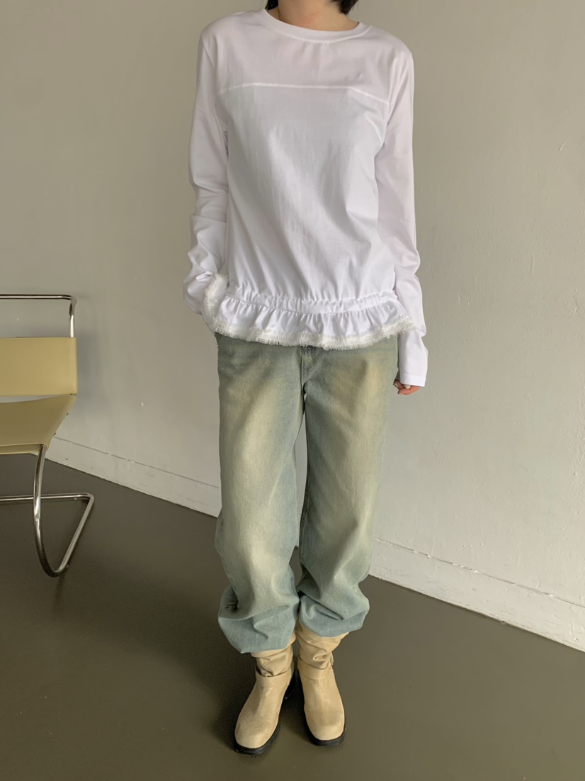 BEFORE SUNRISE東大門直郵女裝新款25春夏休閑推薦職業牛仔褲BEFORE SUNRISE牛仔褲