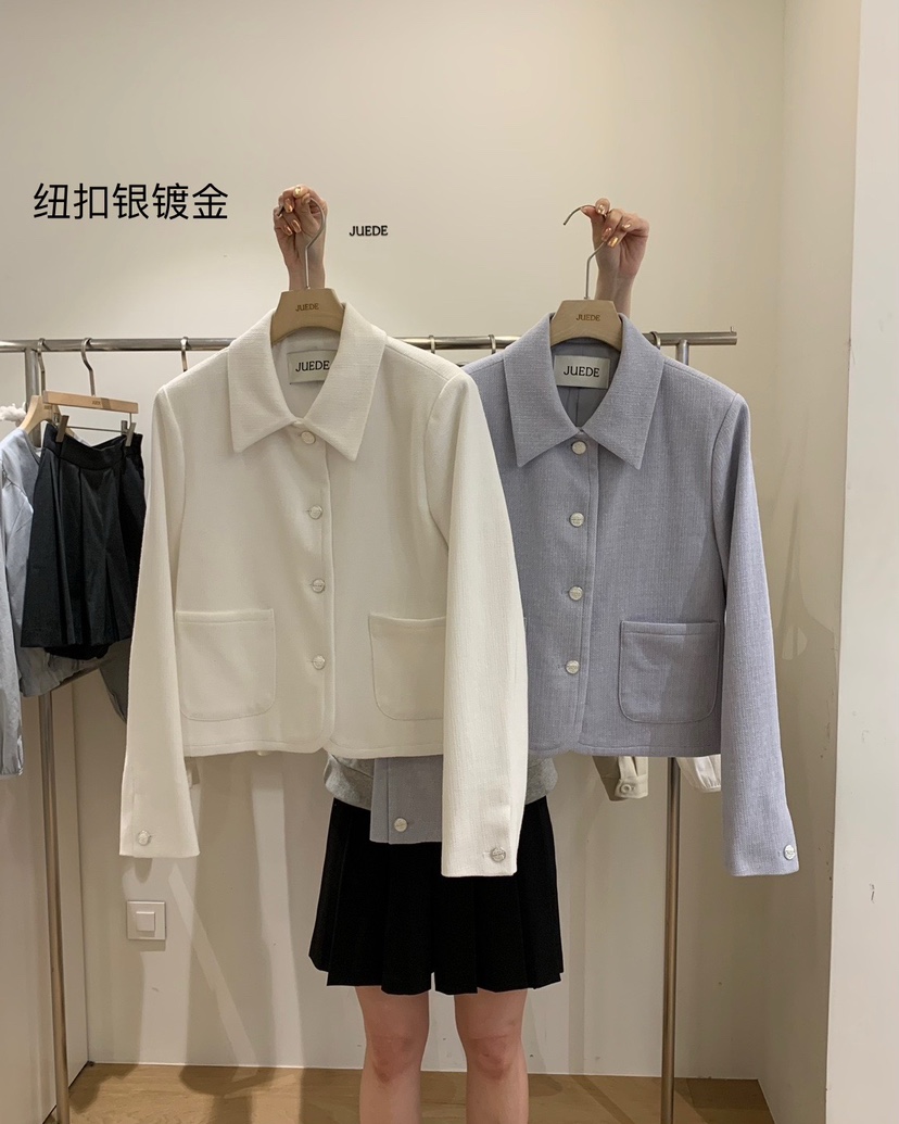 JUEDE(此品牌容易投訴)東大門代購女士新品時尚推薦夾克花呢JUEDE夾克