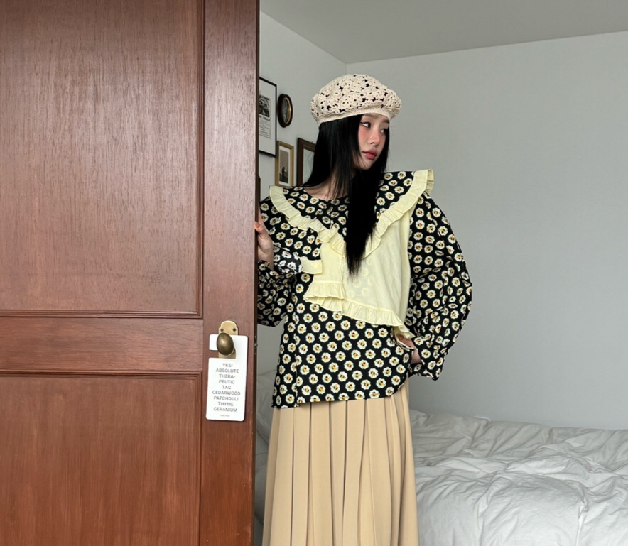 MAISONDEGLORY東大門實拍女士新品熱賣人氣時尚真品襯衫蕾絲衫MAISON DE GLORY襯衫/蕾絲衫