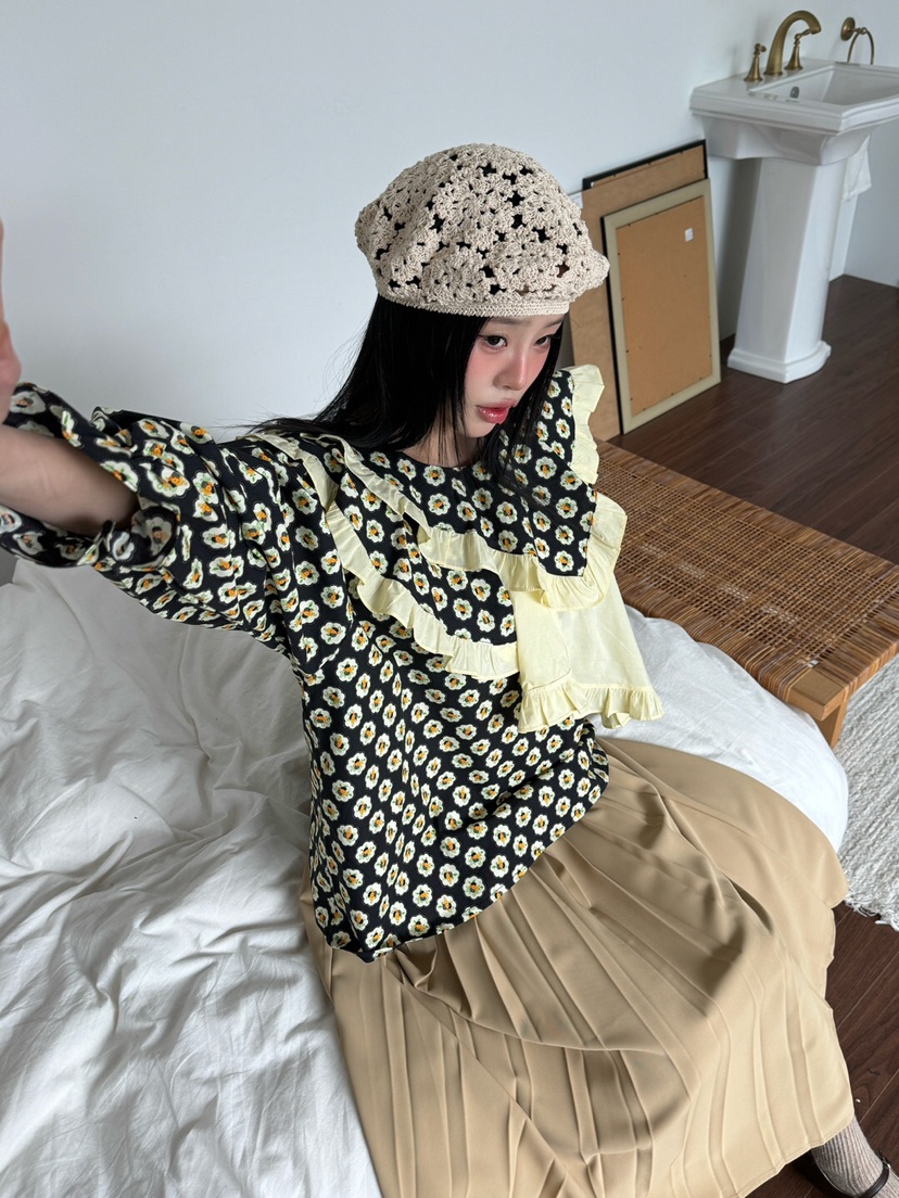 MAISONDEGLORY東大門實拍女士新品熱賣人氣時尚真品襯衫蕾絲衫MAISON DE GLORY襯衫/蕾絲衫圖色2