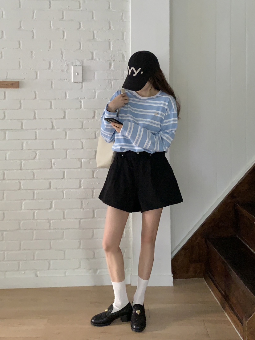 FORMSTUDIO韓國直郵女裝新品人氣職業熱賣休閑時尚短褲喇叭FORMSTUDIO短褲