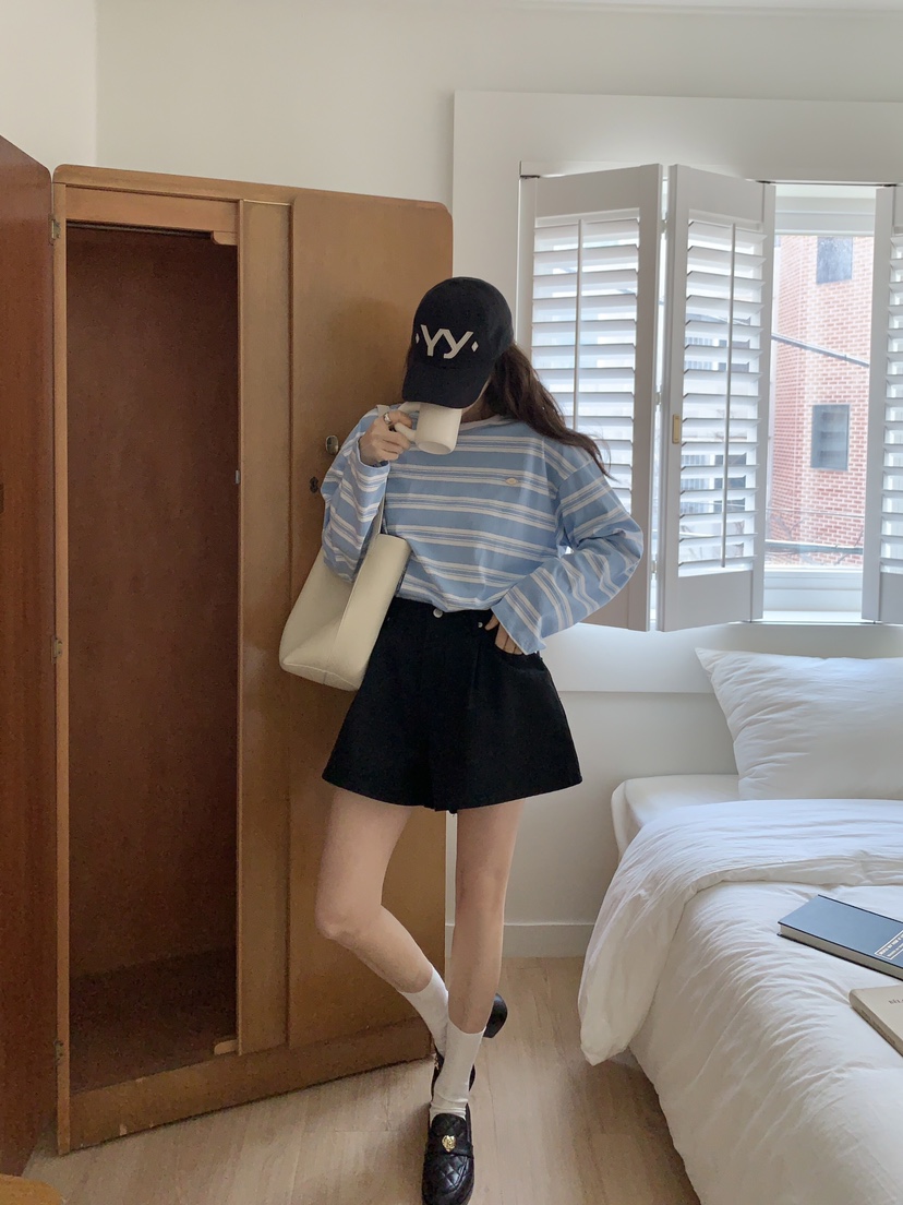 FORMSTUDIO韓國直郵女裝新品人氣職業熱賣休閑時尚短褲喇叭FORMSTUDIO短褲