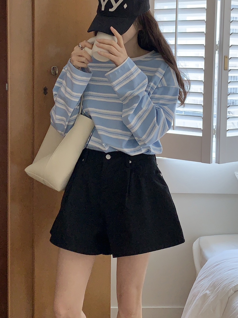 FORMSTUDIO韓國直郵女裝新品人氣職業熱賣休閑時尚短褲喇叭FORMSTUDIO短褲圖色3