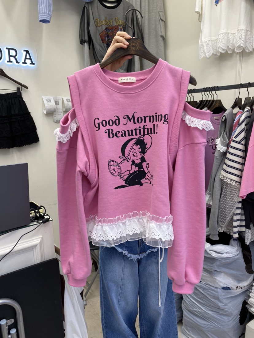 BORA BORA東大門實拍女裝新品休閑時尚25春夏熱賣推薦衛衣BORA BORA衛衣圖色2