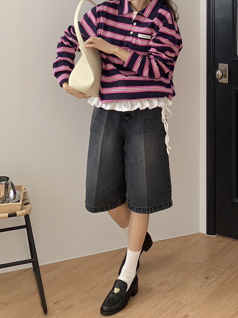 FORMSTUDIO東大門實拍女士新品時尚人氣職業真品熱賣短褲喇叭FORMSTUDIO短褲