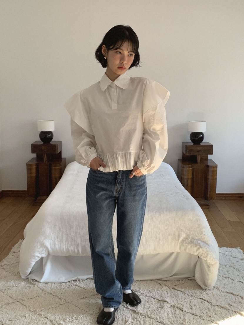 SLAT東大門直郵女士新款人氣熱賣職業真品時尚休閑襯衫蕾絲衫SLAT襯衫/蕾絲衫