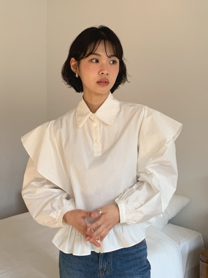 SLAT東大門直郵女士新款人氣熱賣職業真品時尚休閑襯衫蕾絲衫SLAT襯衫/蕾絲衫