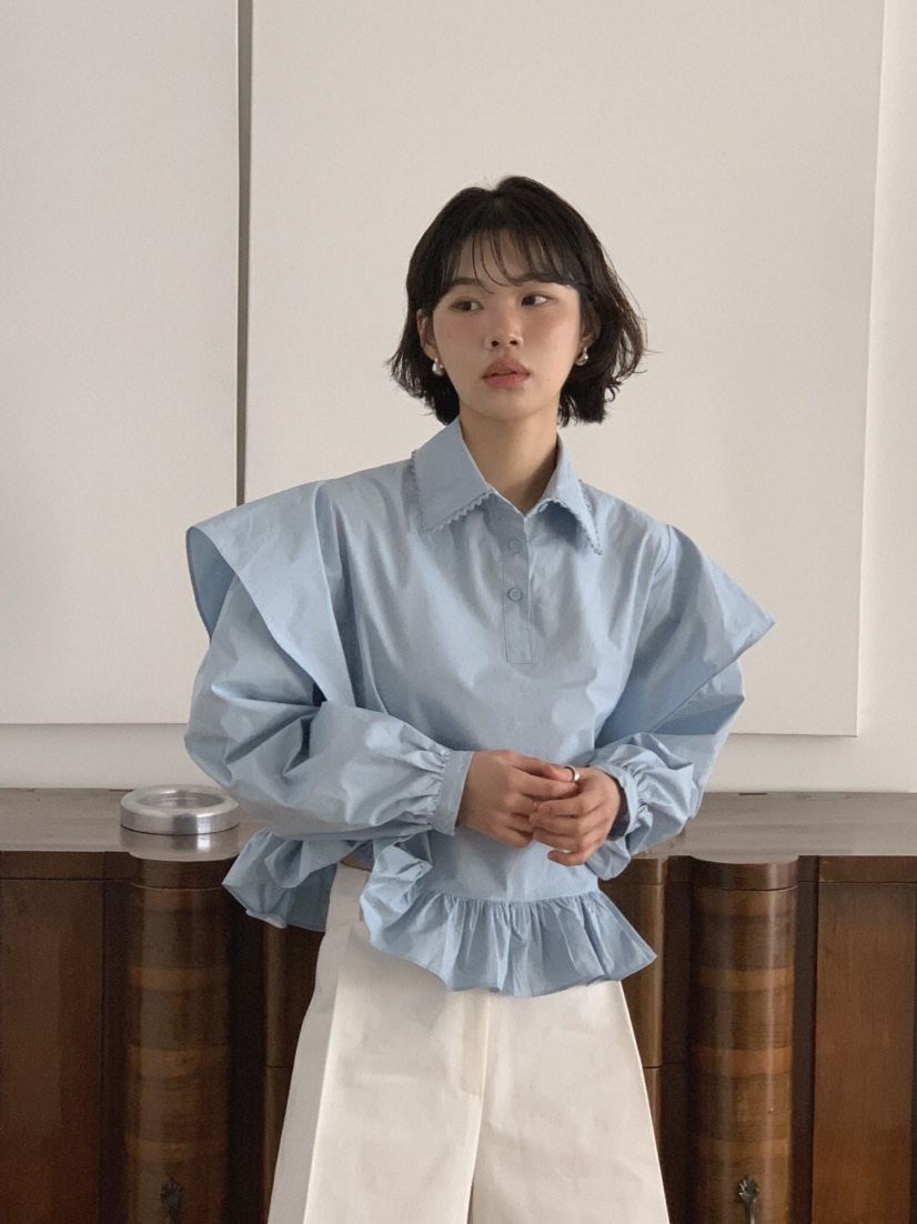 SLAT東大門直郵女士新款人氣熱賣職業真品時尚休閑襯衫蕾絲衫SLAT襯衫/蕾絲衫