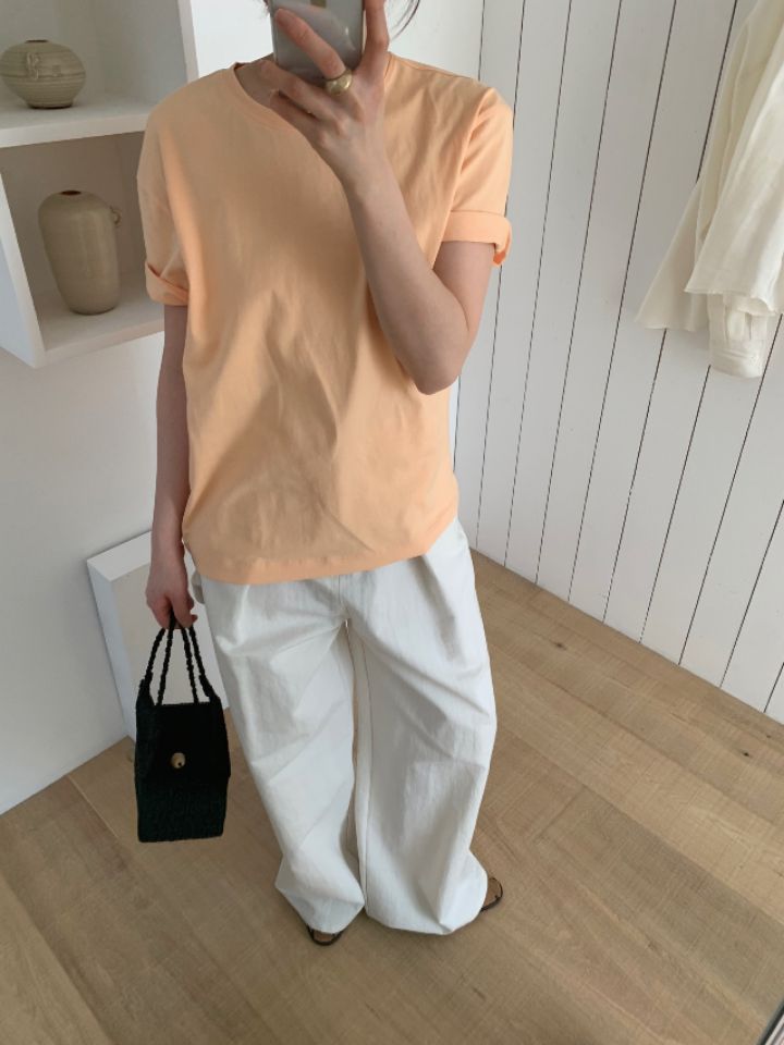 MARE東大門實拍女裝新品時尚職業熱賣人氣25春夏推薦休閑T恤MARET恤