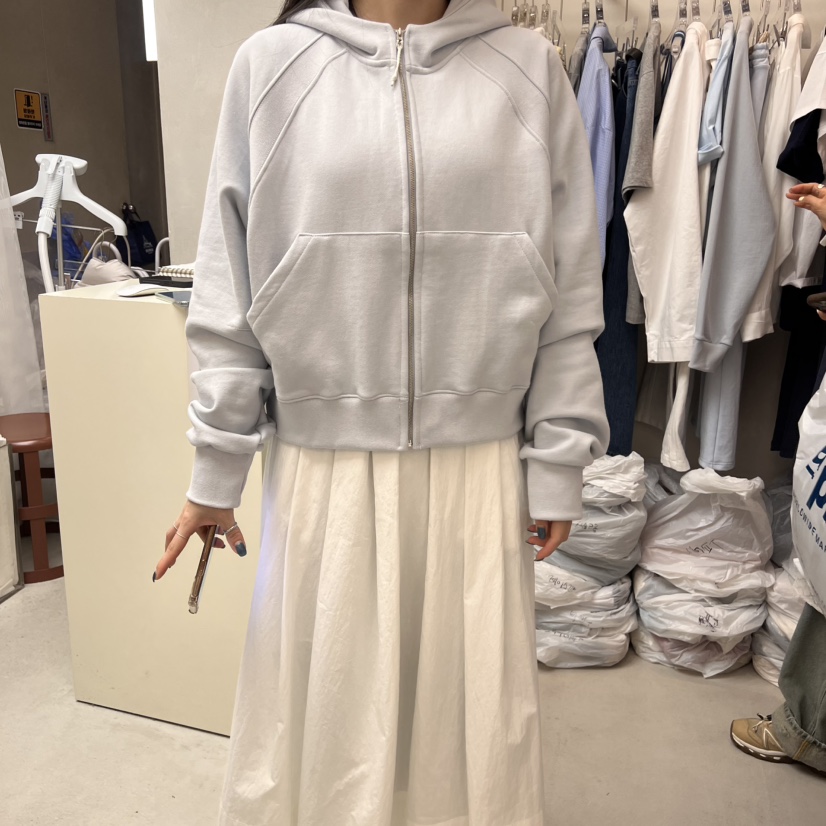LEESEED-A東大門直郵女士新品休閑真品時尚25春夏衛衣拉鏈兜帽SEeD/LEESEED衛衣