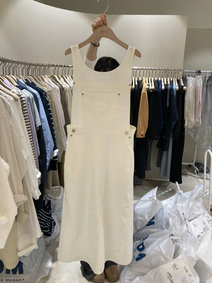 FLEUR-P東大門代購女裝新品真品推薦熱賣時尚休閑25春夏背帶褲FLEUR背帶褲