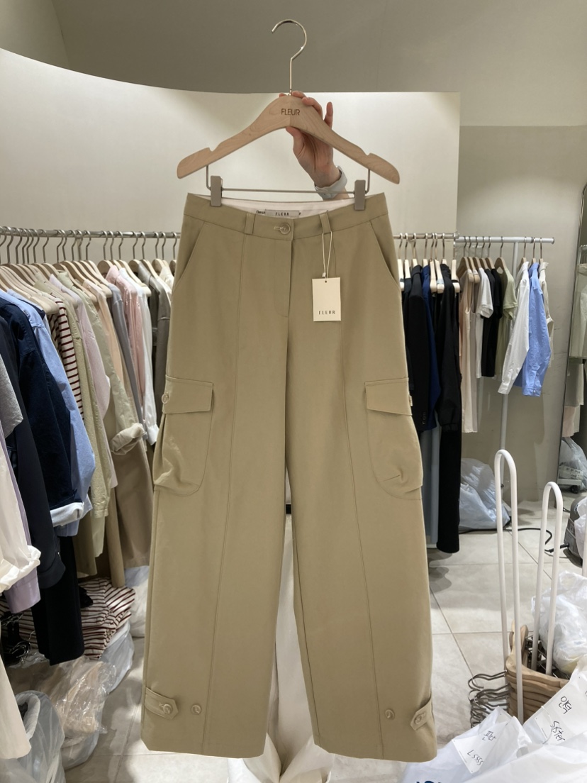 FLEUR-P東大門直郵女士新品人氣職業熱賣25春夏休閑休閑褲FLEUR休閑褲