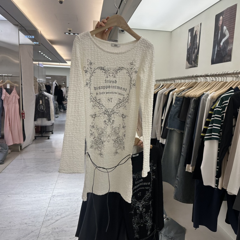 CHAV韓國代購女裝新款時尚職業休閑25春夏熱賣連衣裙含腰繩CHAV連衣裙