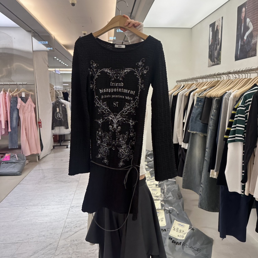 CHAV韓國代購女裝新款時尚職業休閑25春夏熱賣連衣裙含腰繩CHAV連衣裙圖色2