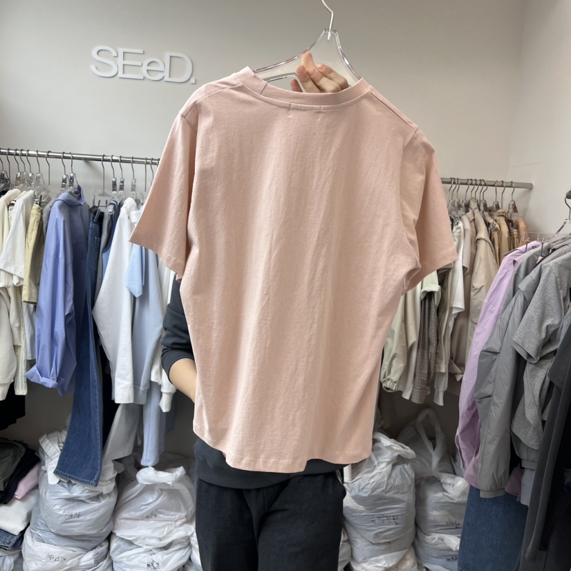 LEESEED-A東大門直郵女士新品休閑人氣真品25春夏熱賣職業T恤SEeD/LEESEEDT恤