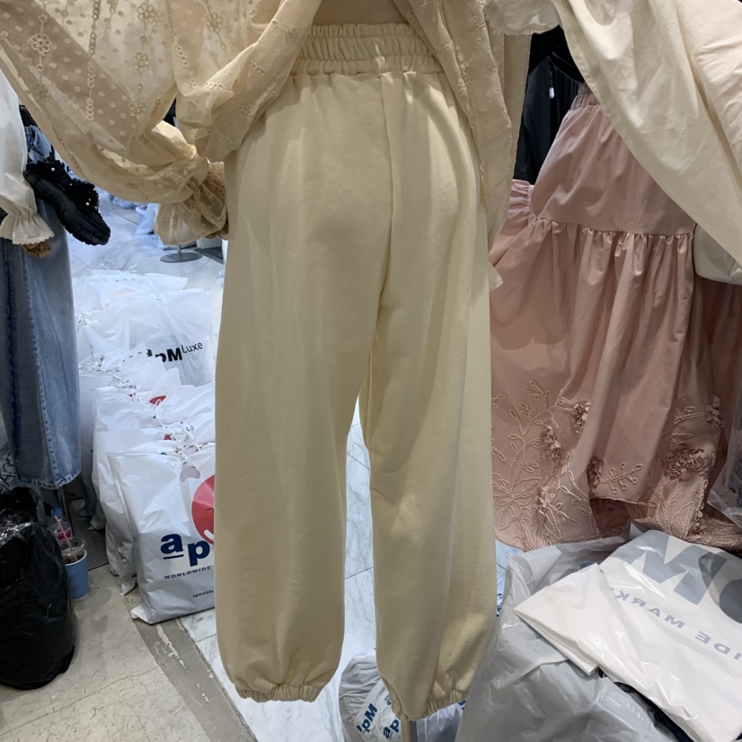 J PEAK/BY FLOW韓國代購女裝新品職業時尚熱賣休閑褲蕾絲J PEAK休閑褲