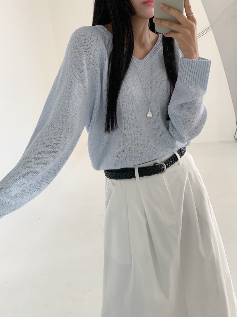 GOYOU東大門直郵女士新品推薦休閑真品職業25春夏時尚針織衫de goyou針織衫圖色1