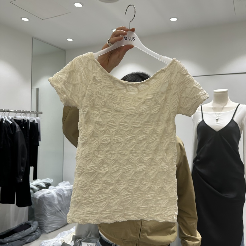 NOVUS東大門實拍女士新品休閑人氣推薦職業時尚真品熱賣T恤NOVUST恤圖色2