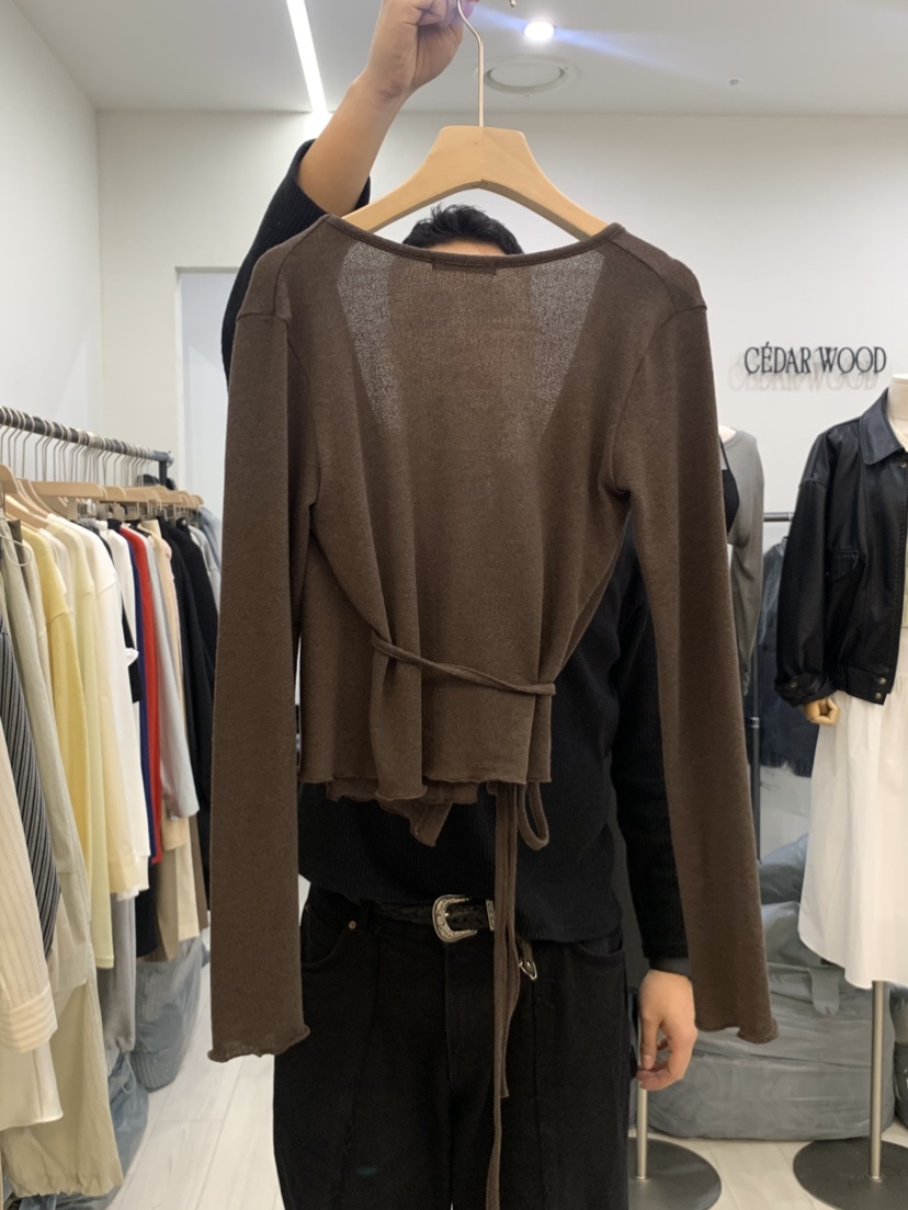 CEDARWOOD韓國直郵女裝新款真品職業25春夏休閑推薦時尚針織衫CEDARWOOD針織衫