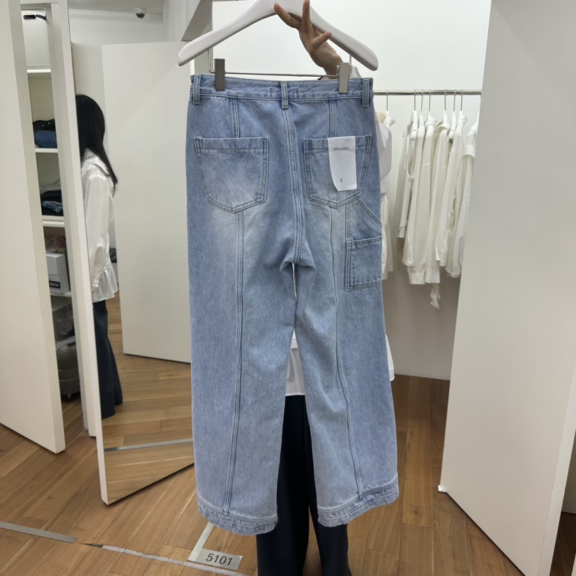 MYNAMEIS東大門實拍女士新款25春夏真品推薦人氣熱賣牛仔褲MYNAMEIS牛仔褲