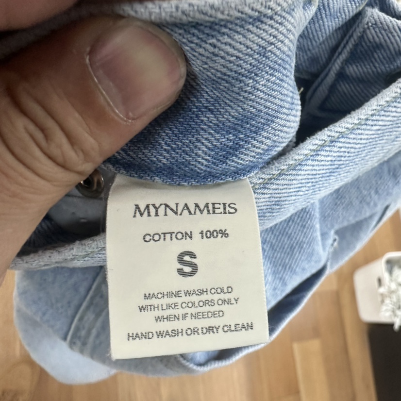 MYNAMEIS東大門實拍女士新款25春夏真品推薦人氣熱賣牛仔褲MYNAMEIS牛仔褲