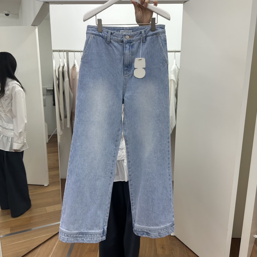 MYNAMEIS東大門實拍女士新款25春夏真品推薦人氣熱賣牛仔褲MYNAMEIS牛仔褲