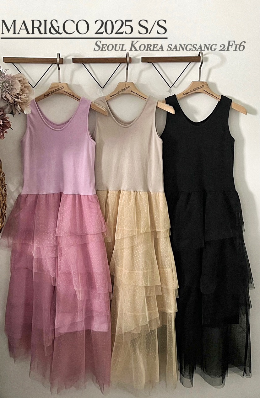 MARI CO東大門實拍女裝新品25春夏真品時尚熱賣推薦連衣裙MARI CO連衣裙