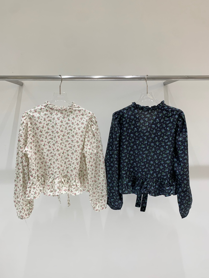 FABRIC韓國代購女士新品25春夏時尚真品職業人氣襯衫蕾絲衫FABRIC襯衫/蕾絲衫