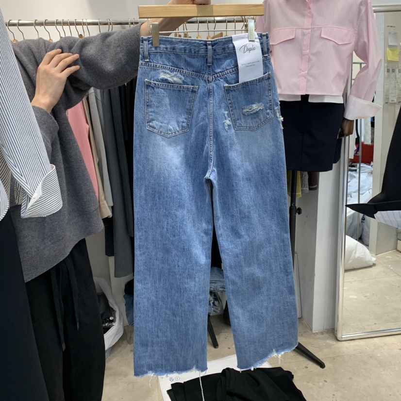 DUPLO東大門代購女士新款職業熱賣休閑推薦真品人氣25春夏牛仔褲DUPLO牛仔褲