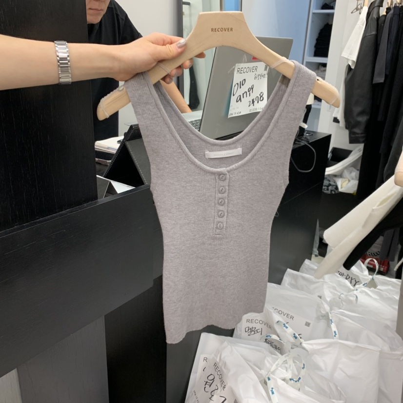 RECOVER-OT韓國直郵女士新品真品推薦職業休閑熱賣吊帶背心RECOVER/MOMENT吊帶/背心