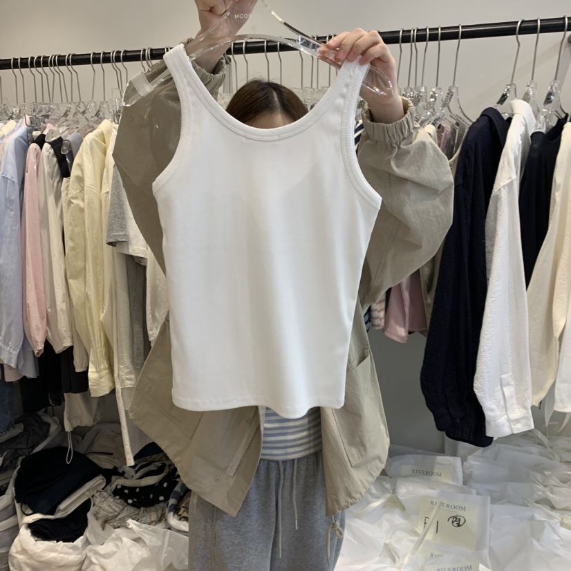 RIVEROOM東大門實拍女士新款職業時尚休閑推薦25春夏吊帶背心RIVEROOM吊帶/背心