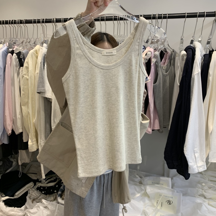 RIVEROOM東大門實拍女士新款職業時尚休閑推薦25春夏吊帶背心RIVEROOM吊帶/背心圖色2