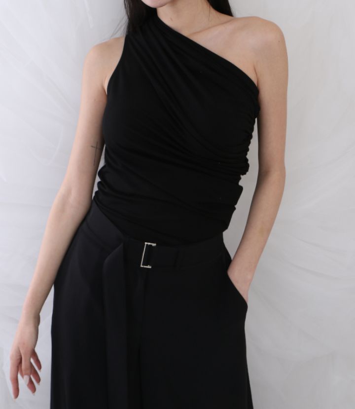 CHARLES THE SECOND韓國㊣直郵東大門代購女裝新品25春夏吊帶背心褶皺CHARLES THE SECOND/CHEAP-CHIC吊帶/背心