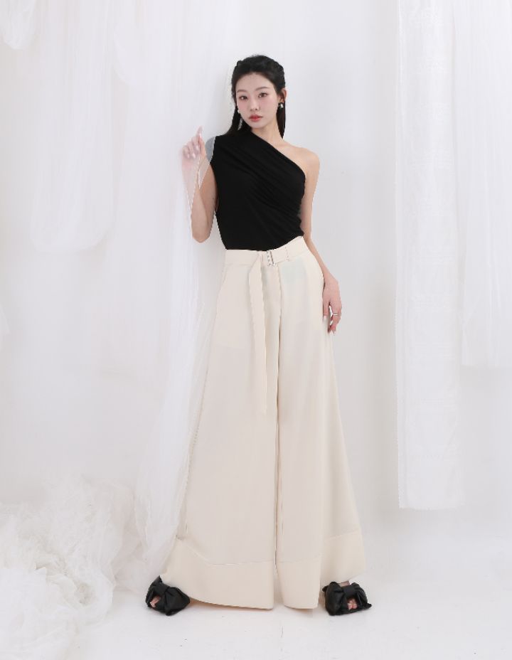 CHARLES THE SECOND韓國㊣直郵東大門代購女裝新品25春夏吊帶背心褶皺CHARLES THE SECOND/CHEAP-CHIC吊帶/背心