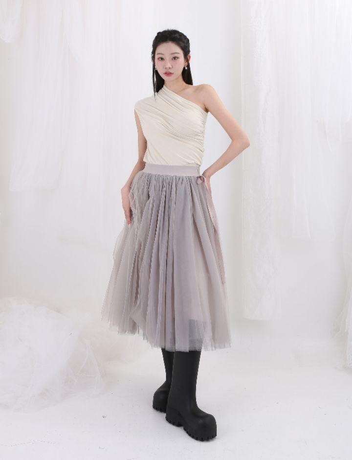 CHARLES THE SECOND直郵韓國代購㊣女裝新品25春夏時尚長裙CHARLES THE SECOND/CHEAP-CHIC長裙