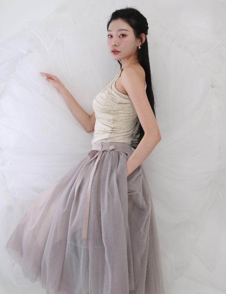 CHARLES THE SECOND直郵韓國代購㊣女裝新品25春夏時尚長裙CHARLES THE SECOND/CHEAP-CHIC長裙