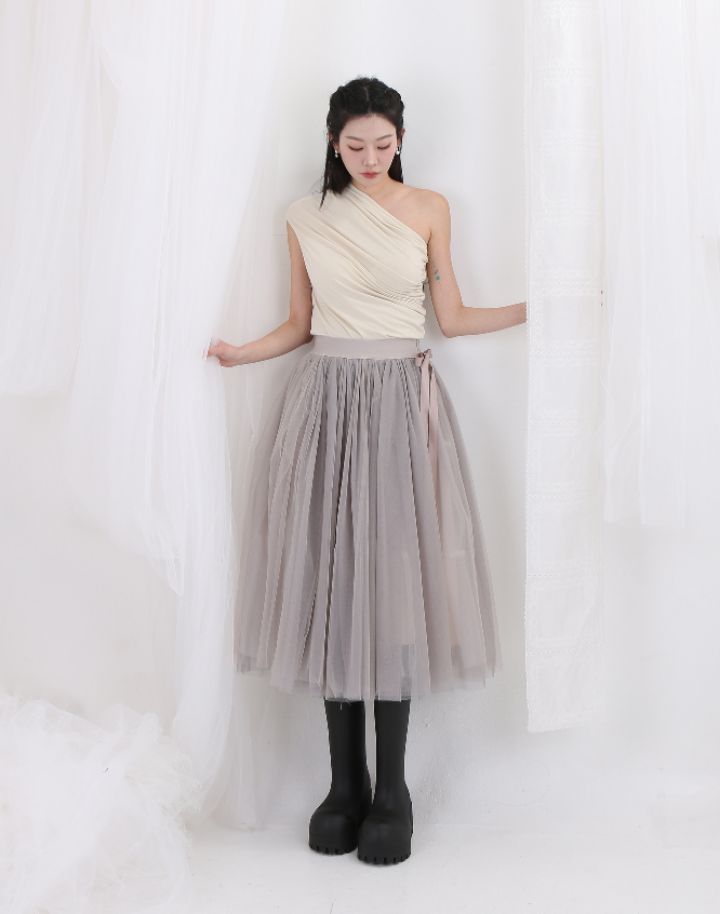 CHARLES THE SECOND直郵韓國代購㊣女裝新品25春夏時尚長裙CHARLES THE SECOND/CHEAP-CHIC長裙