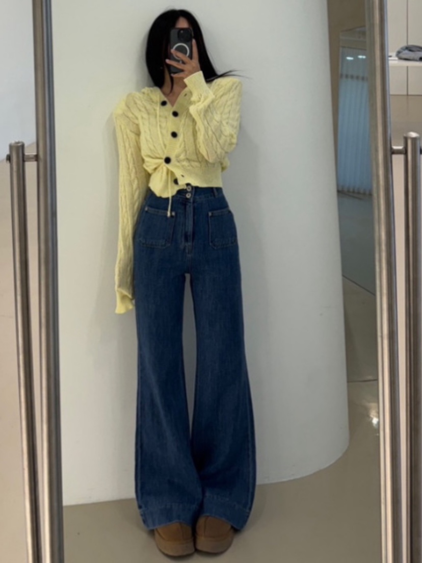 RIAH韓國直郵㊣東大門實拍女裝新品推薦人氣熱賣牛仔褲口袋RIAH牛仔褲
