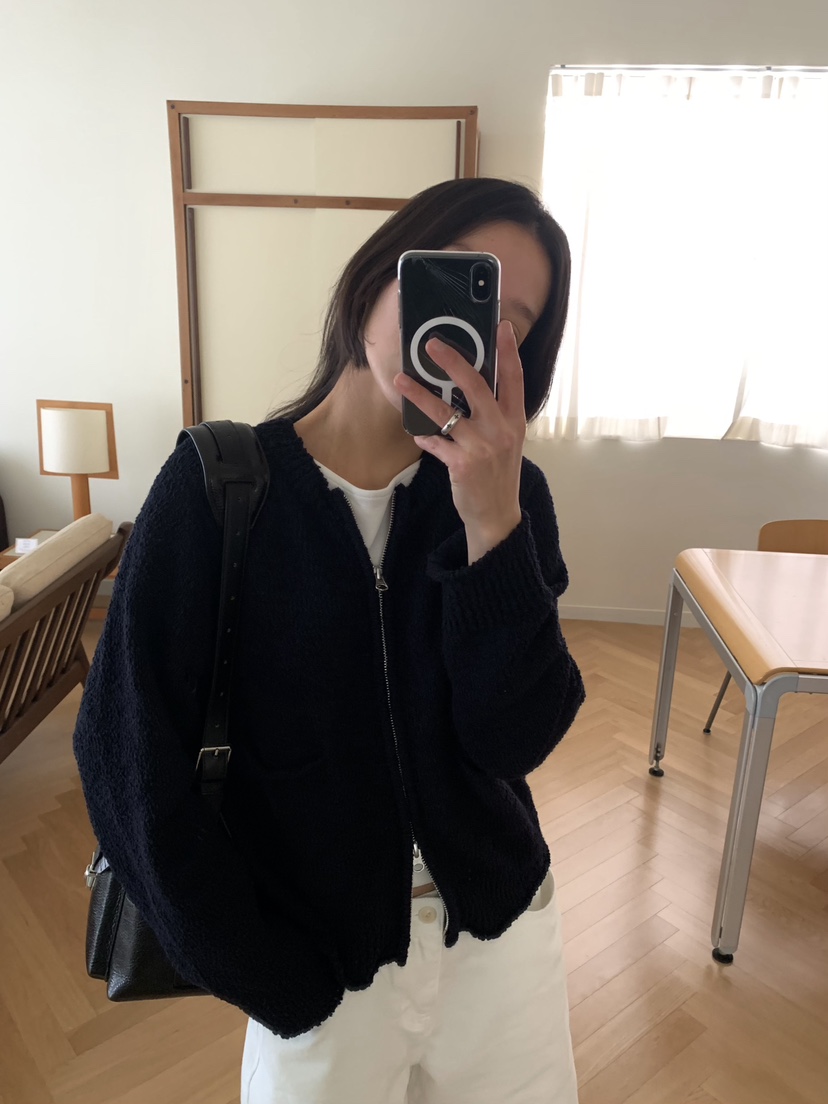 ROMANTICIZE韓國㊣直郵東大門代購女裝新款推薦針織衫拉鏈開衫ROMANTICIZE針織衫