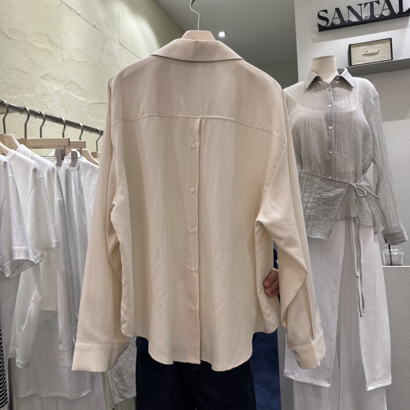 SANTAL韓國直郵㊣東大門實拍女裝新品推薦熱賣職業襯衫蕾絲衫SANTAL襯衫/蕾絲衫