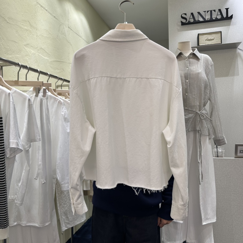 SANTAL韓國直郵㊣女裝新品時尚人氣25春夏休閑推薦襯衫蕾絲衫SANTAL襯衫/蕾絲衫