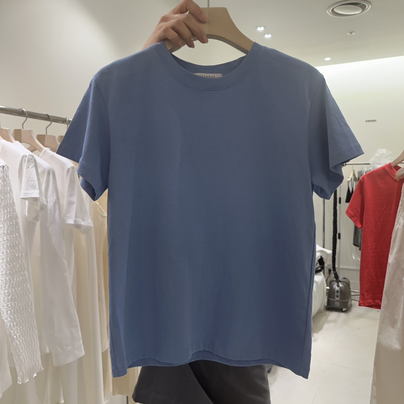 AVECNOUS韓國直郵㊣女裝新品時尚職業人氣熱賣推薦25春夏T恤AVECNOUST恤圖色5