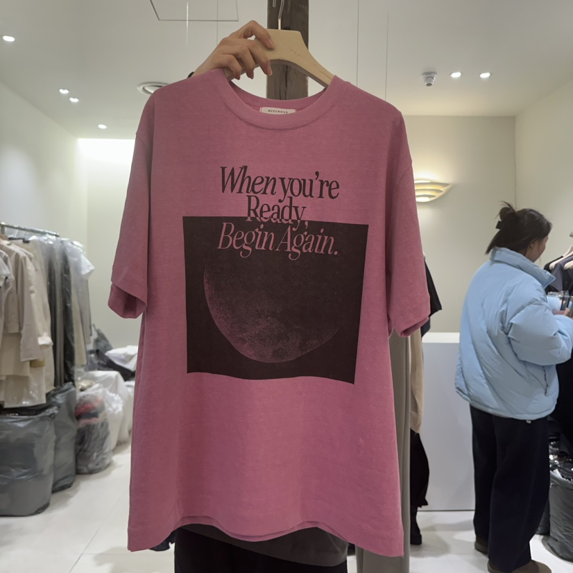 AVECNOUS直郵韓國代購㊣女裝新款25春夏時尚推薦休閑熱賣T恤AVECNOUST恤圖色3